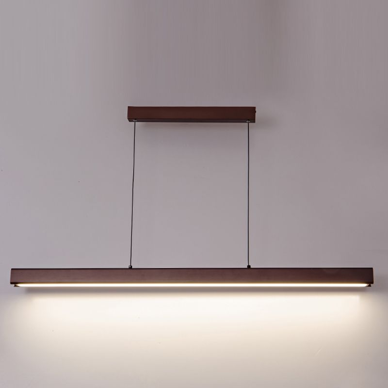 Long Strip Island Lampe Nordic Modern Style LED Hängende Licht für Esszimmer
