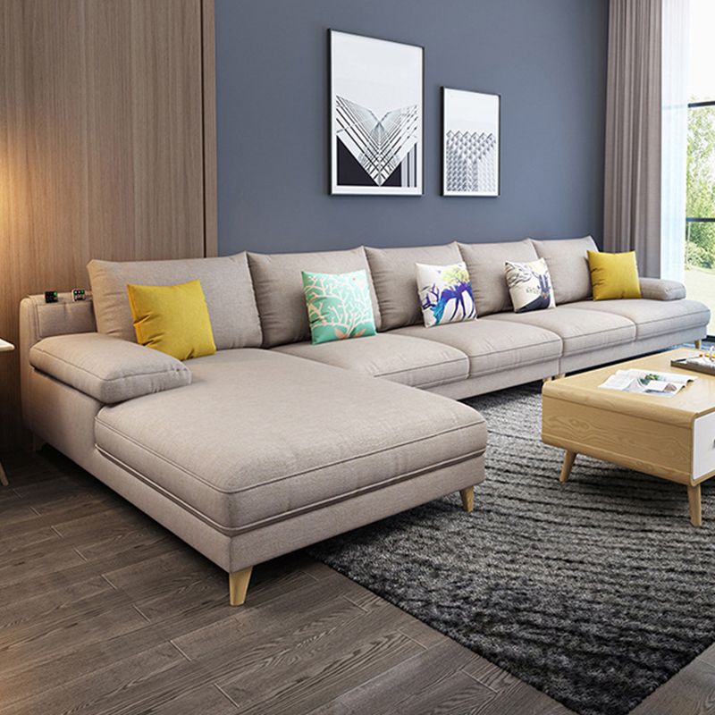 Pillow Top Arm Sectional with Storage Stain-resistant Faux Leather Sectional