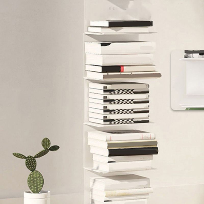 14"W Bookshelf Contemporary Style Invisible Bookcase for Office and Home