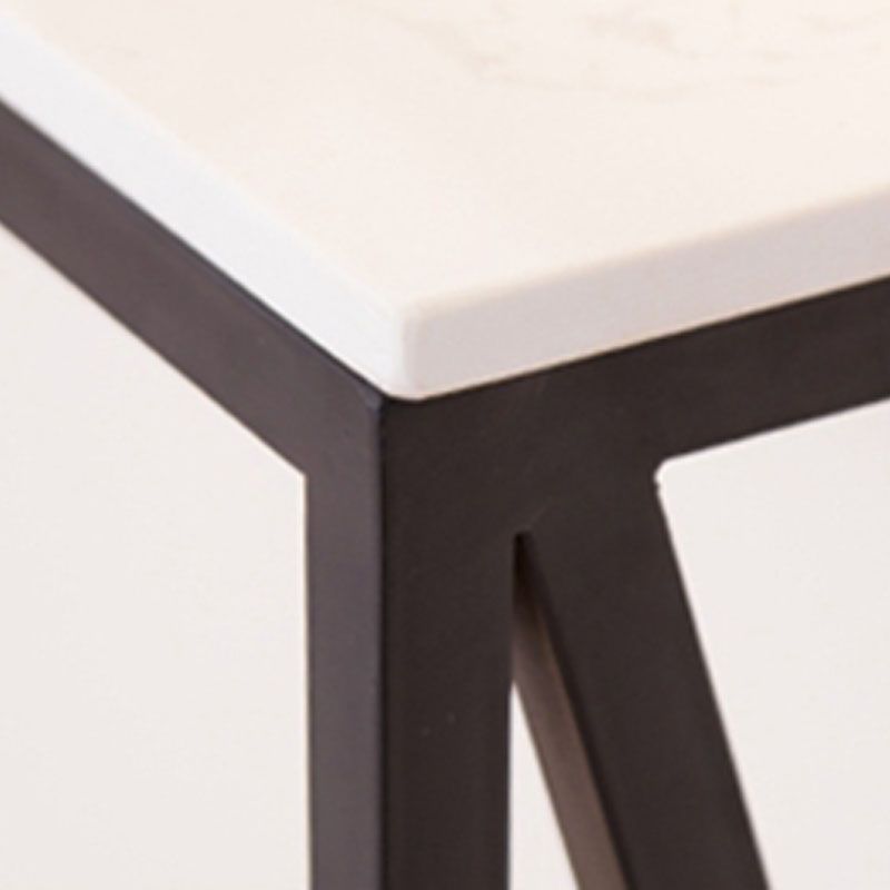 16" W Modern Stone Console Table Resistant Frame Accent Table for Hall