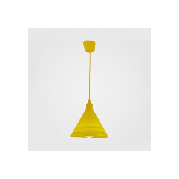 Silica Gel Babel Pendant Light Modern 1 Light Folding Hanging Lamp in Multi Colors