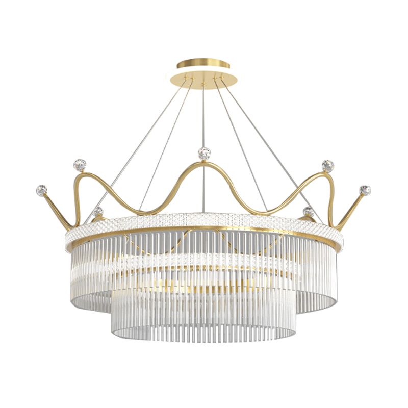 Estilo moderno accesorio de iluminación colgante araña doméstica para sala de estar