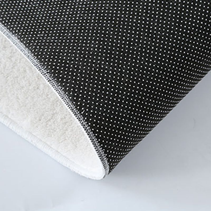 Stylish Living Room Area Rug Pure Color Polyester Area Carpet Non-Slip Backing Area Rug