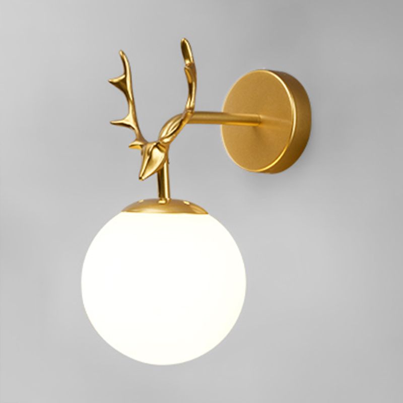 Modern Glass Wall Light Scone Creative Wall Light Fixture for Bedroom