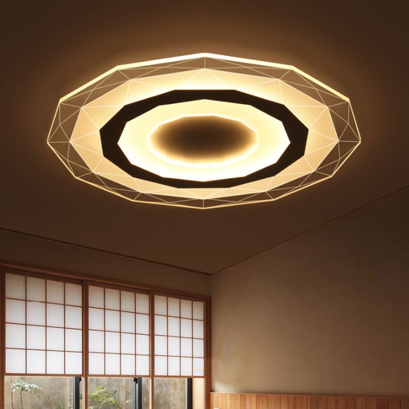 Ultrasottile Mulino a Vento/Gear/Fiore Flush Mount Semplice Acrilico Soggiorno LED Soffitto Flushmount Lampada in Bianco