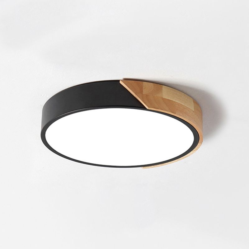 Plafonnier LED macaron encastré en forme de cercle, plafonnier Anti-poussière pour chambre à coucher