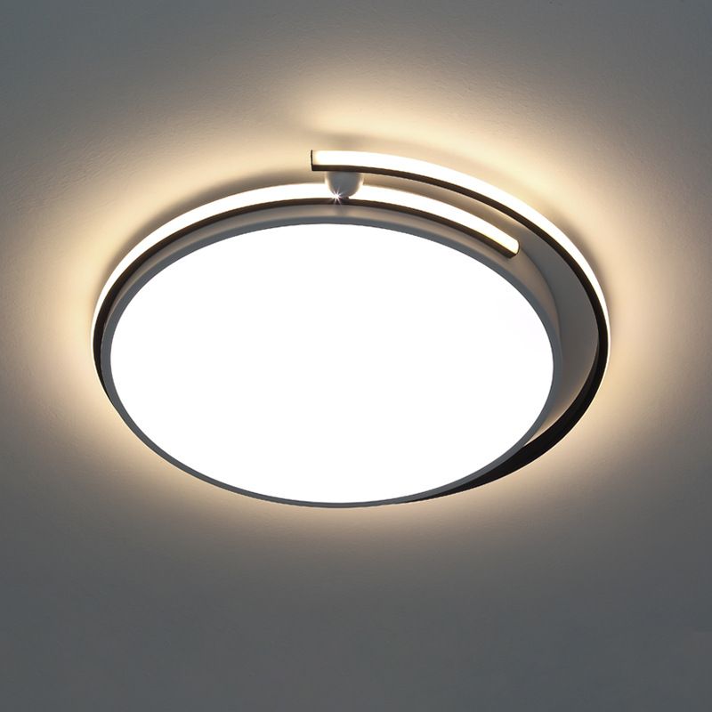 LED-Korridor Flush Licht-Leuchte Minimalist White Flush Mount-Lampe mit Zirkular-Acrylatschirm, 13 "/18" /22.5 " W