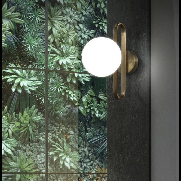 1 application murale de nuance en verre clair de style nordique