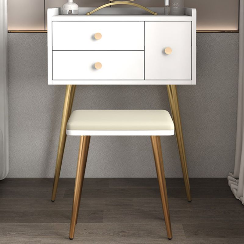 Contemporary Dresser Wooden Makeup Counter With 3 Storage Drawers for Bedroom