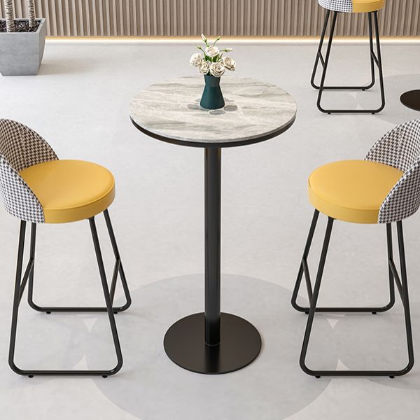 Contemporary 1/2/3 Pieces Stone Pub Table Set Fixed Table Counter Table