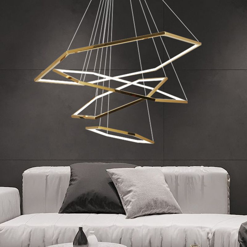 Modern Style Hanging Lights Multi-layer Chandelier for Living Room Dining Room