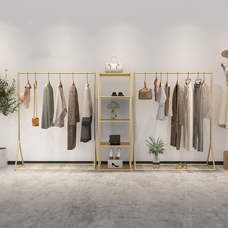 Modern Coat Hanger Metal No Distressed Free Standing Entryway Kit