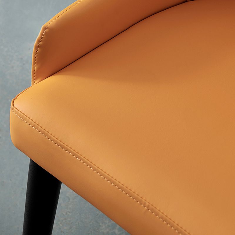 Glam Kitchen Dining Chairs Upholstered Side Chairs with Wood Legs