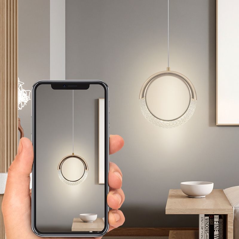 Multi Light Hanging Pendant Modern Style Metal Hanging Lighting for Living Room