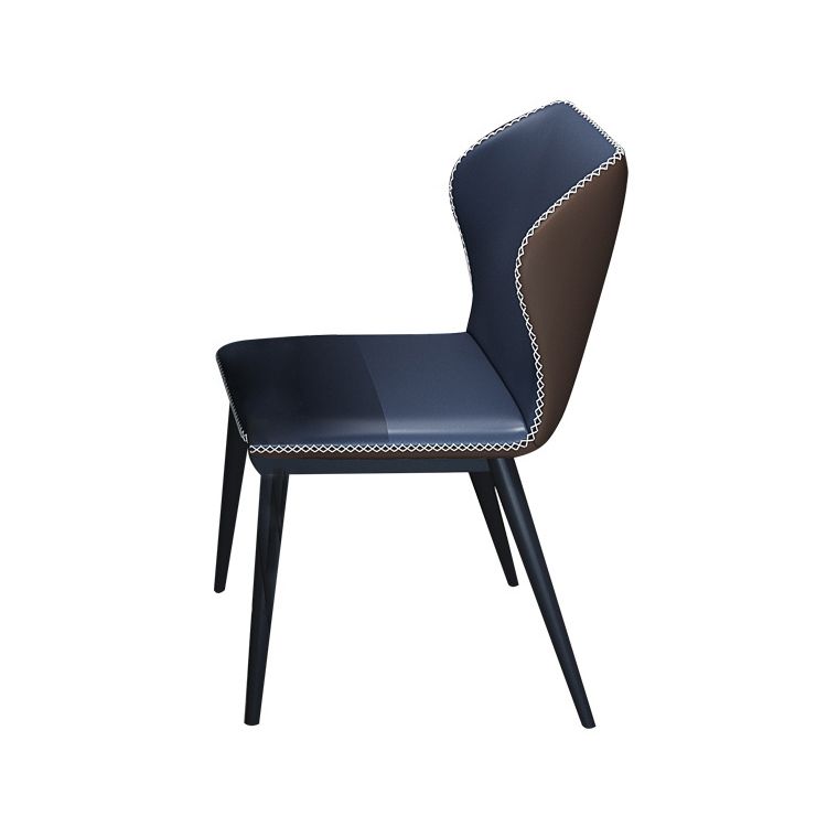 Contemporary Dining Set with Sintered Stone Dining Table and Cushioned Chairs