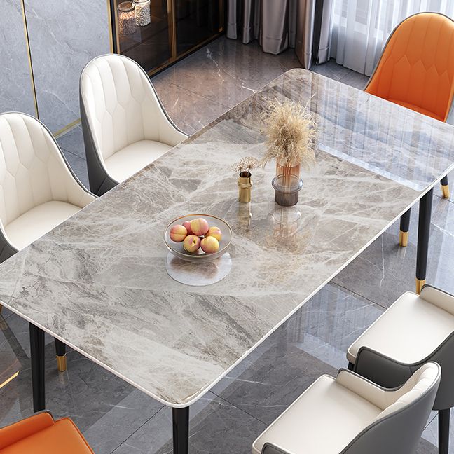 Rectangle Stone Dining Table Luxury Dining Table for Dining Room