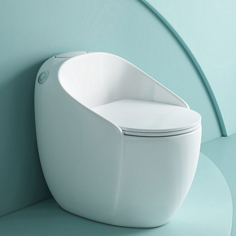 Contemporary Ceramic Toilet Bowl Floor Mount Urine Toilet with Seat for Washroom