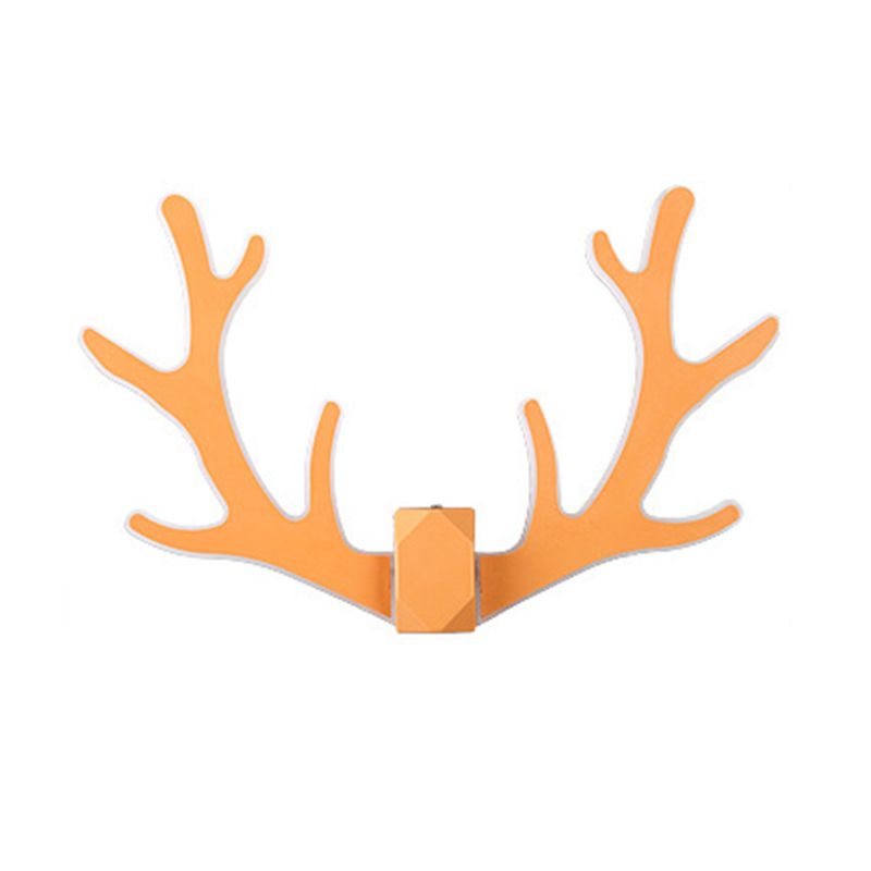 Macaron Nordic Style Sconce Light Antlers Acrylic and Plastic LED Wall Light Fixture