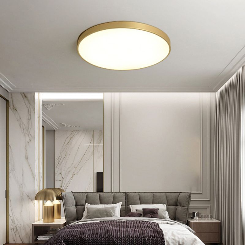 1-Light Round Flush Ceiling Lamps Modern Style Acrylic Flush Mount Ceiling Lighting Fixture