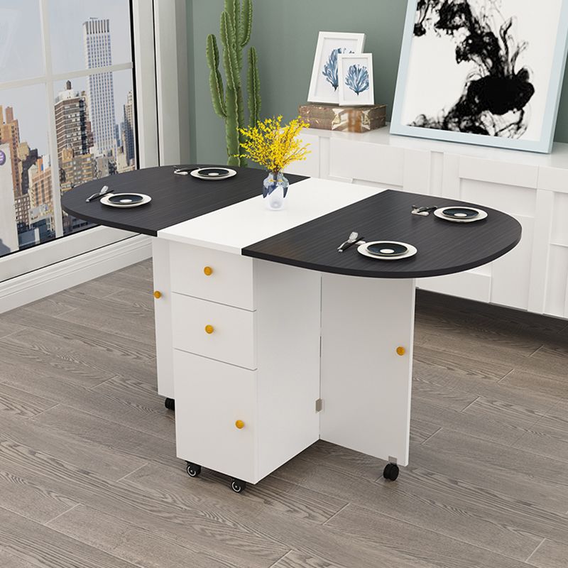 Wood Mid-Century Modern Indoor Table Manufactured Wood Top Table for Dining Room