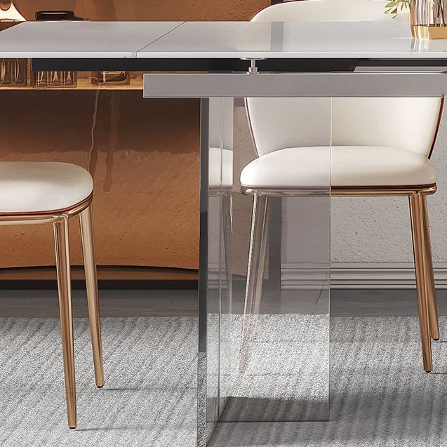 Nordic Glam Style 1/4/5/7Pieces Dining Sintered Stone Dining Table Set for Kitchen