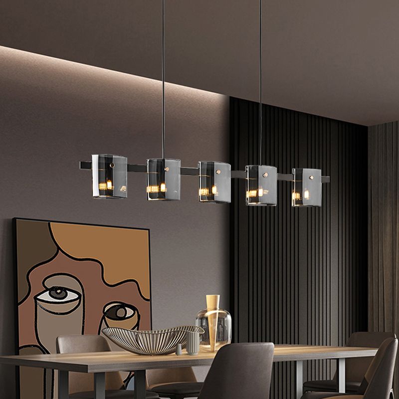 Characteristic Light Luxury Contemporary Style Hanging Island Pendant Light for Dining Room