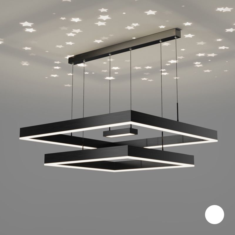 Modern Chandelier Lights Multiple Squares Chandelier Lighting Fixtures