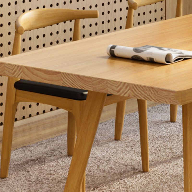 Modern 1/5/7 Pieces Dining Set Rectangle Pine Wood Dining Table for Kitchen Dining Room