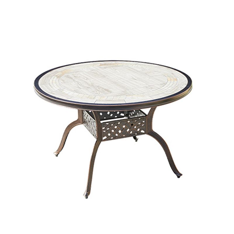 Modern Rust Resistant Patio Table Outdoor Aluminum Patio Table