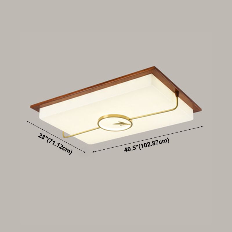 Modern Flush Mount Ceiling Light Fixture 1-Light Restaurant Flush Mount Lamp with Acrylic Shade