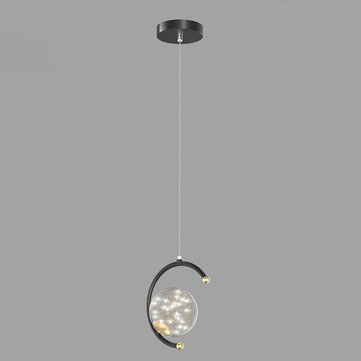Moderne Glasleitungshänge Deckenleuchte 1-Licht-globale Deckenheize Anhänger Licht