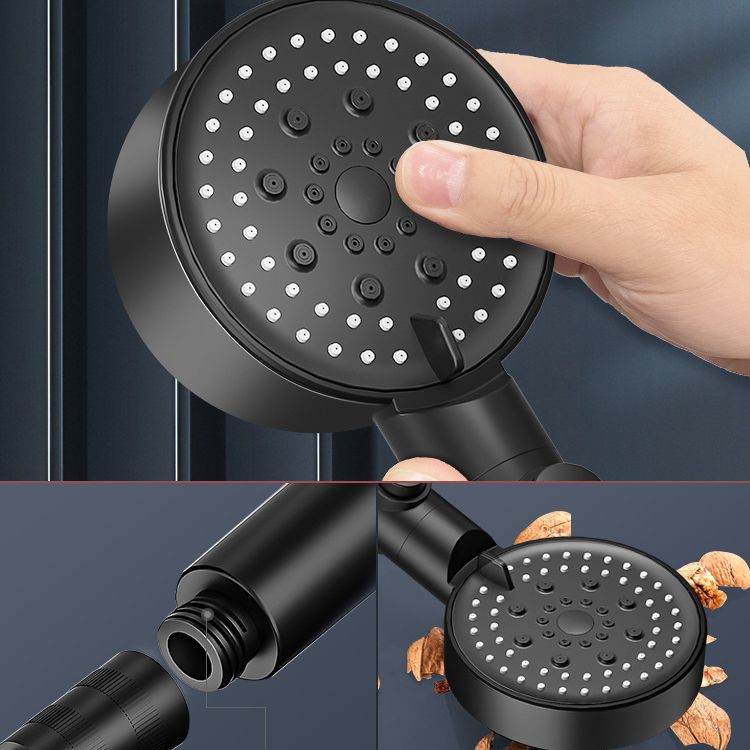 Modern Handheld Supercharged Shower Head Round Turbo Spray Head