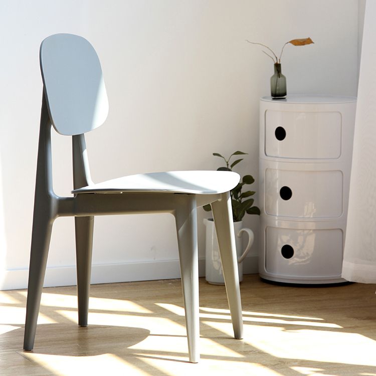 Contemporary Open Back Chair Plastic Dining Side Chair for Home