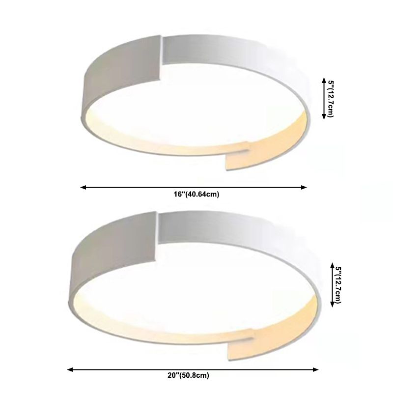 Modern Style 1-Light Round Shade Flush Mount Flush Mount Ceiling Light Fixture