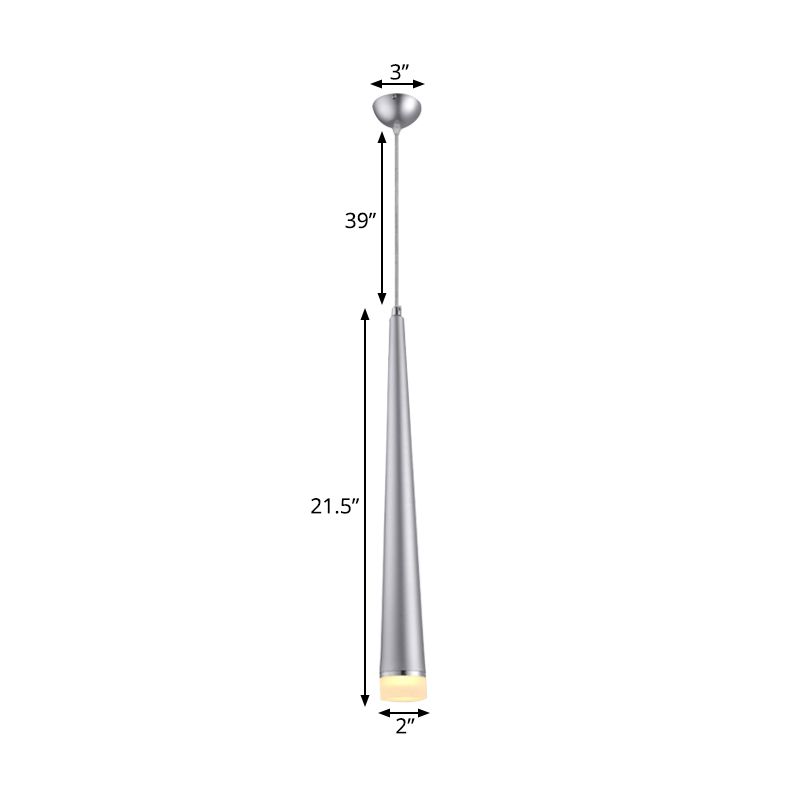 Verjüngte Decke Helles Metall moderne LED Grau/rotes Wohnzimmer Anhänger Leuchte in Weiß/warm/neutral