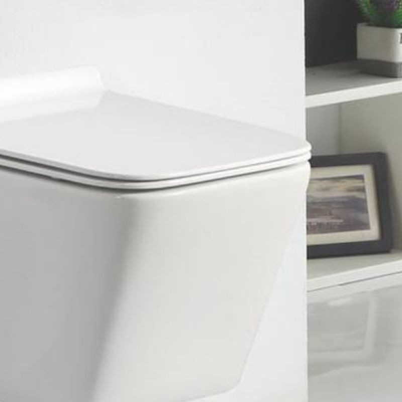 Contemporary Wall Hung Toilet Bowl White Seat Included Urine Toilet for Bathroom