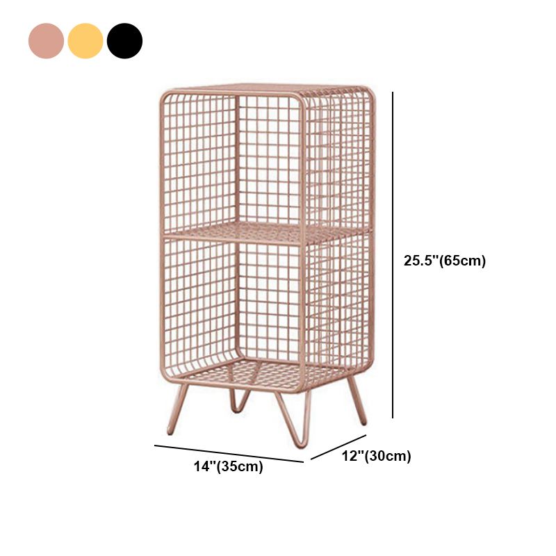 Closed Bookcase Shelf Industrial Metal Shelves for Study Room