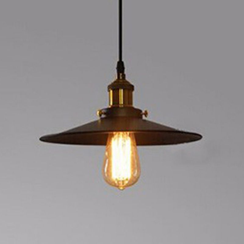 Industriële eenvoud hangende lamp met metalen schaduw voor salon coffeeshop