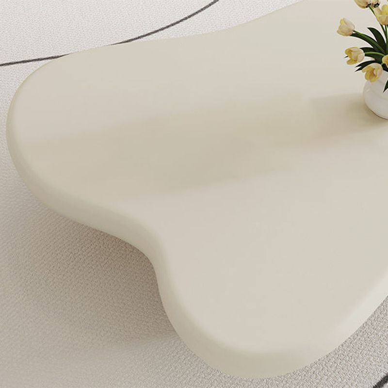 Nordic Irregular 4 Legs Coffee Table 11.8" H Wood Cocktail Table