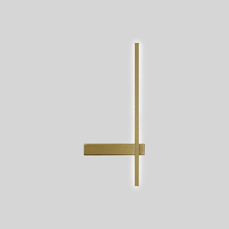 1-Light Linear Wall Light Modern Metal Wall Light Fixture for Bedroom