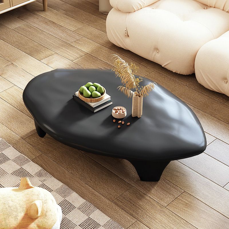 3 Legs Irregular Coffee Table Modern 11.8-In High 1 Single Cocktail Table