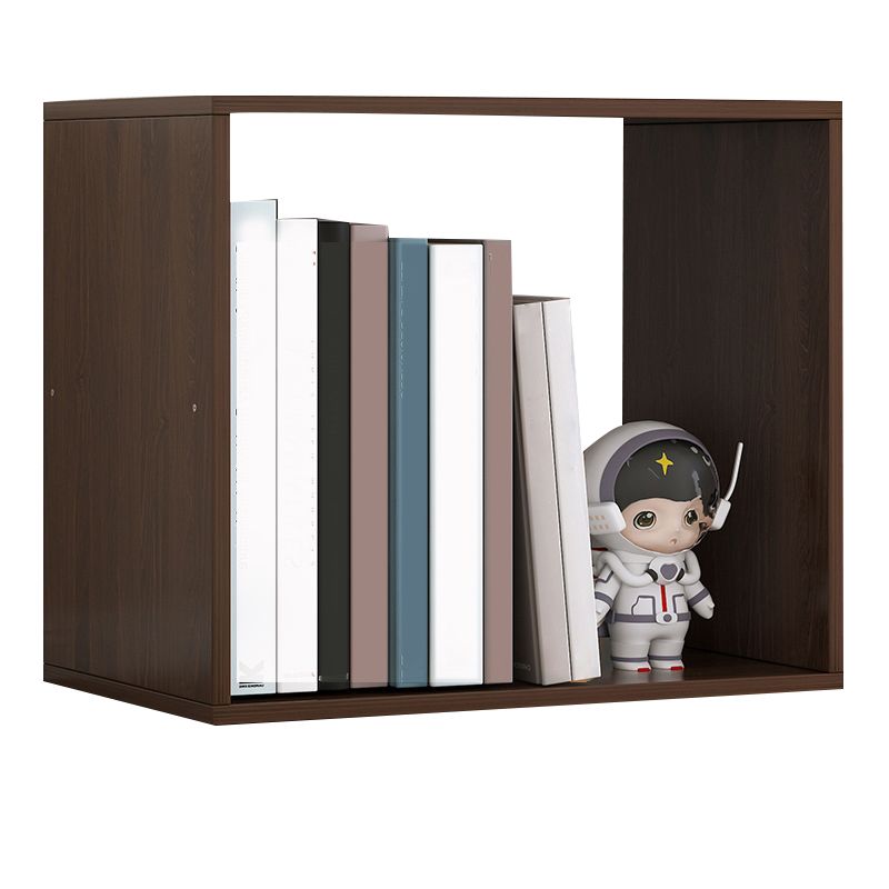 Contemporary Engineer Wood Bookshelf Open Back Bookcase,13.8"L x 9.4"W x 13.8"H