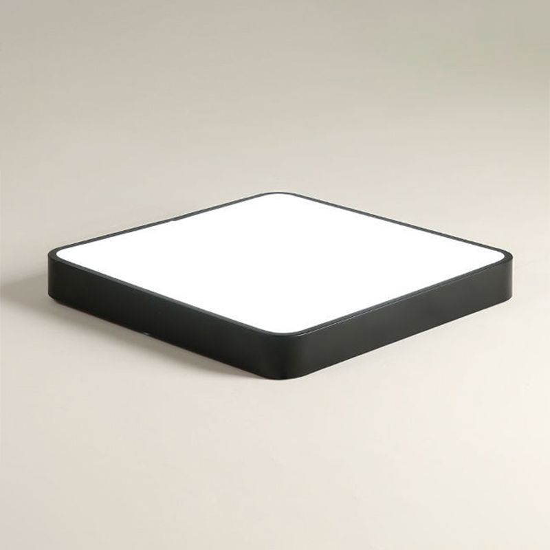 Squared Flush Mount Ceiling Lighting Fixture Modern Acrylic Flushmount