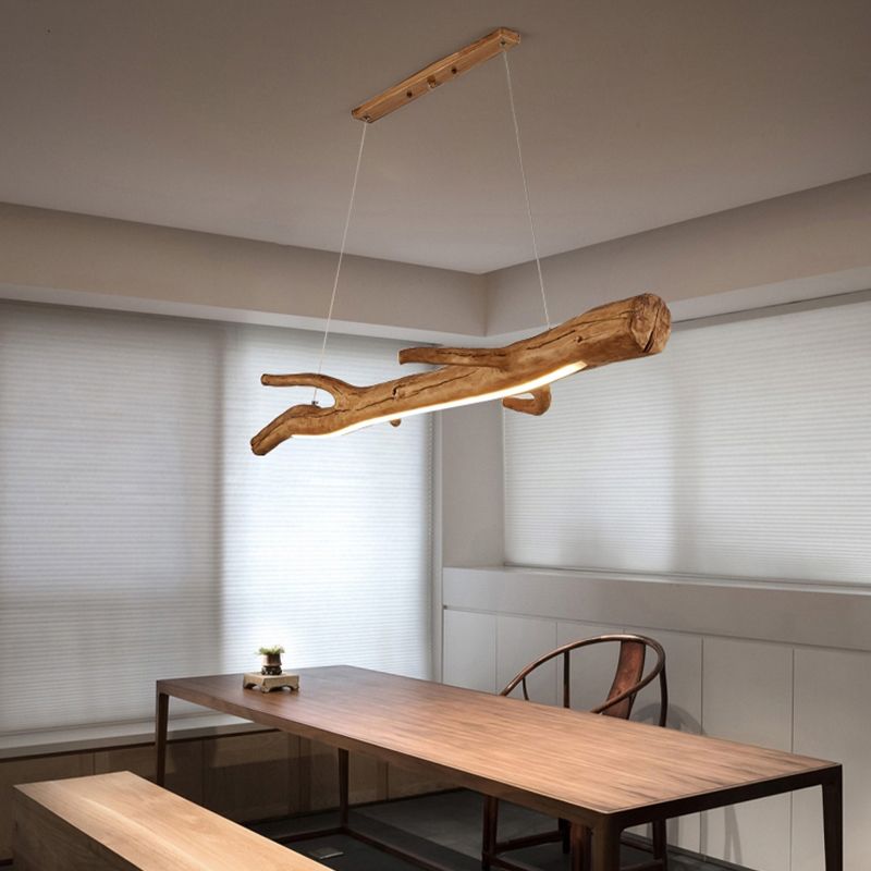 Modern Resin Ceiling Light Branch Shape Island Light with Acrylic Shade for Living Room