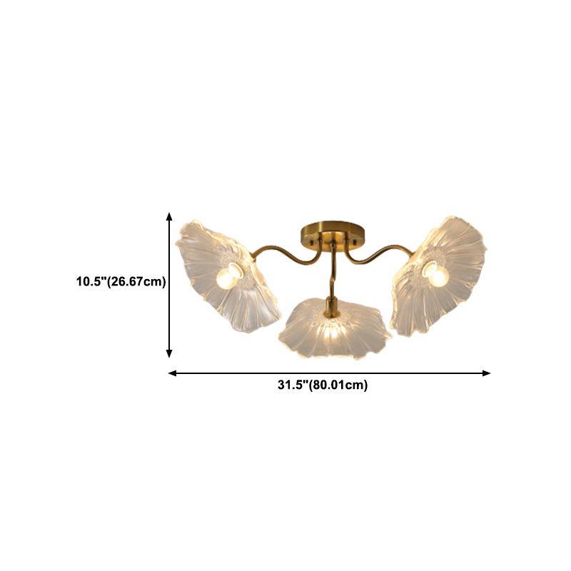 Glass Ceiling Mount Light Fixture Nordic Style Ceiling Light Fixture