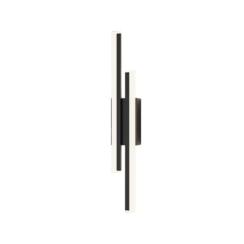 Linear Wall Lighting Fixtures Modern Style Metal 2 Lights Wall Lighting