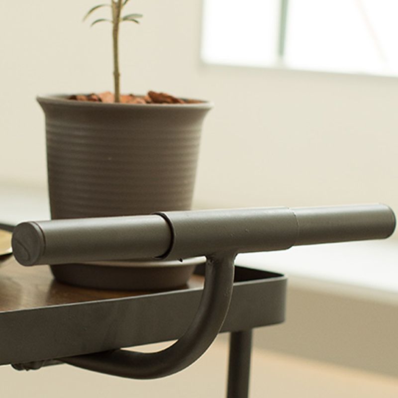 Modern 35.43"H Rolling Kitchen Cart Metal Rectangular Kitchen Island Cart