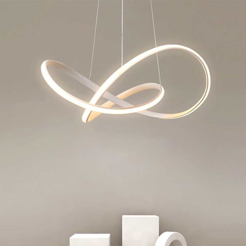 Modern Linear Pendant Lighting Fixtures Silica Gel Hanging Light Kit