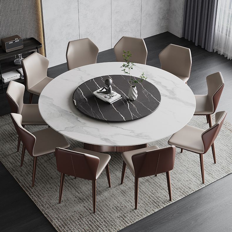Contemporary 1/3/4/7/11 Pieces Furniture Round Stone Dining Set for Home