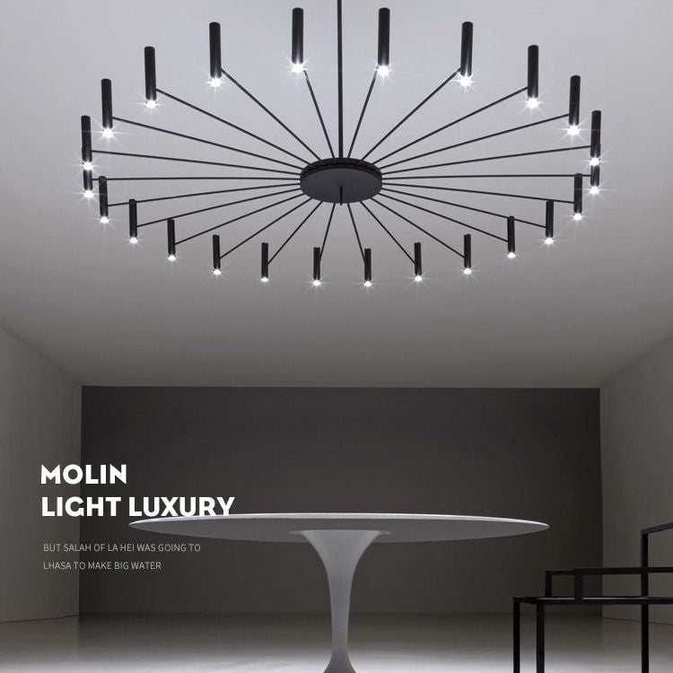 Sputnik Light Aymétriel Chandelier de plafond moderne pour salle à manger du salon